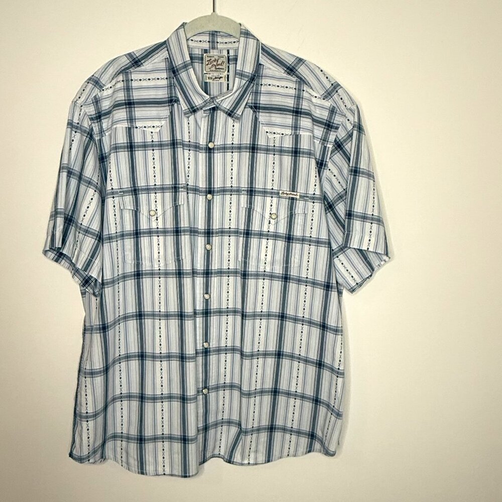 Lucky Brand Men's XXL Western Shirt‎ with Pearl Snaps-See Notes